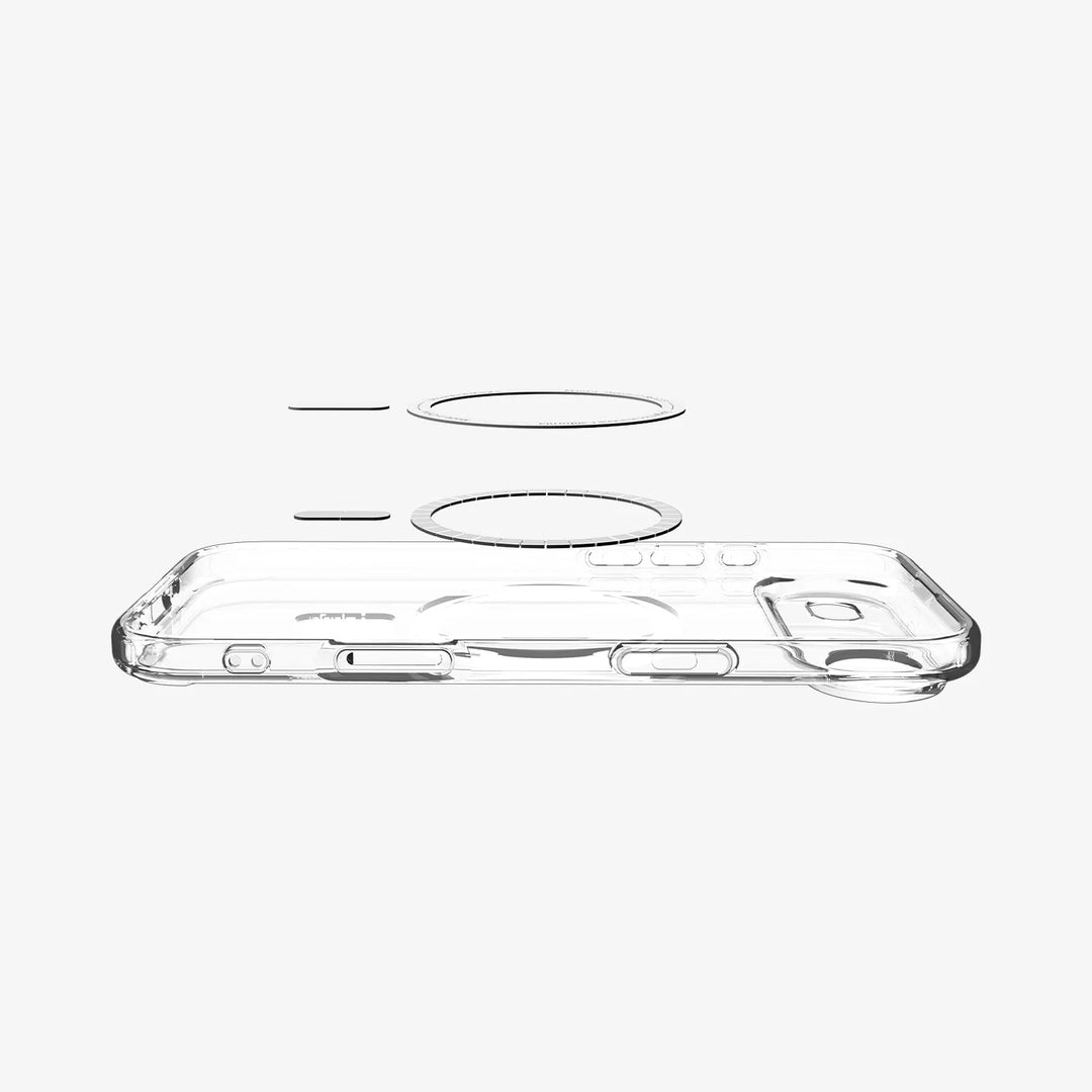 Carcasa Magnética para iPhone 17 Spigen Crystal Hybrid MagFit