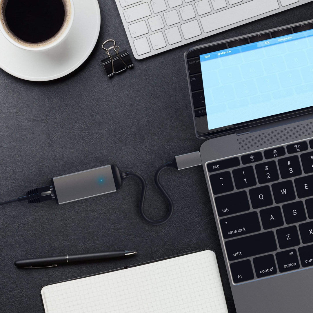Adaptador Satechi de Aluminio de tipo C a Gigabit Ethernet
