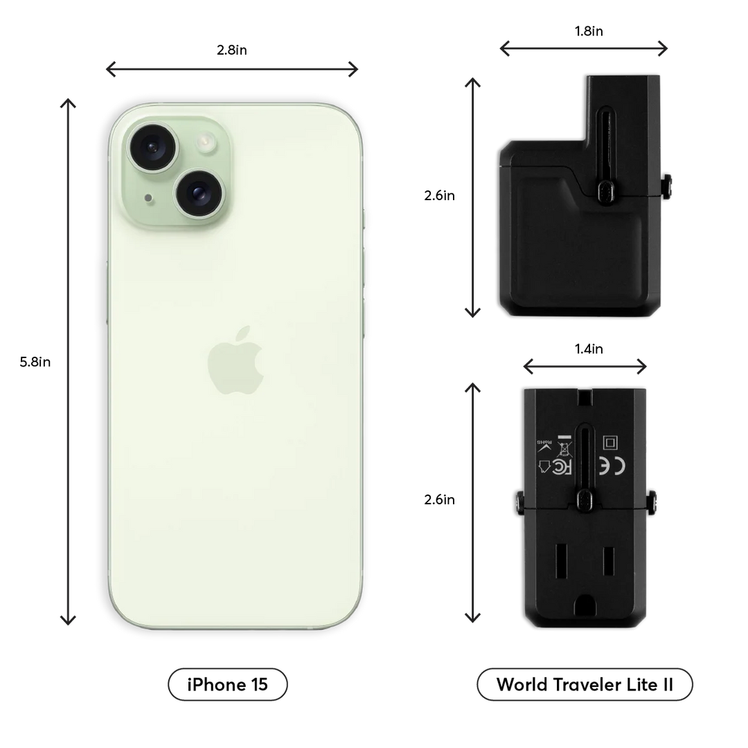 Adaptador de Viaje LOGiiX World Traveler Lite II 20W