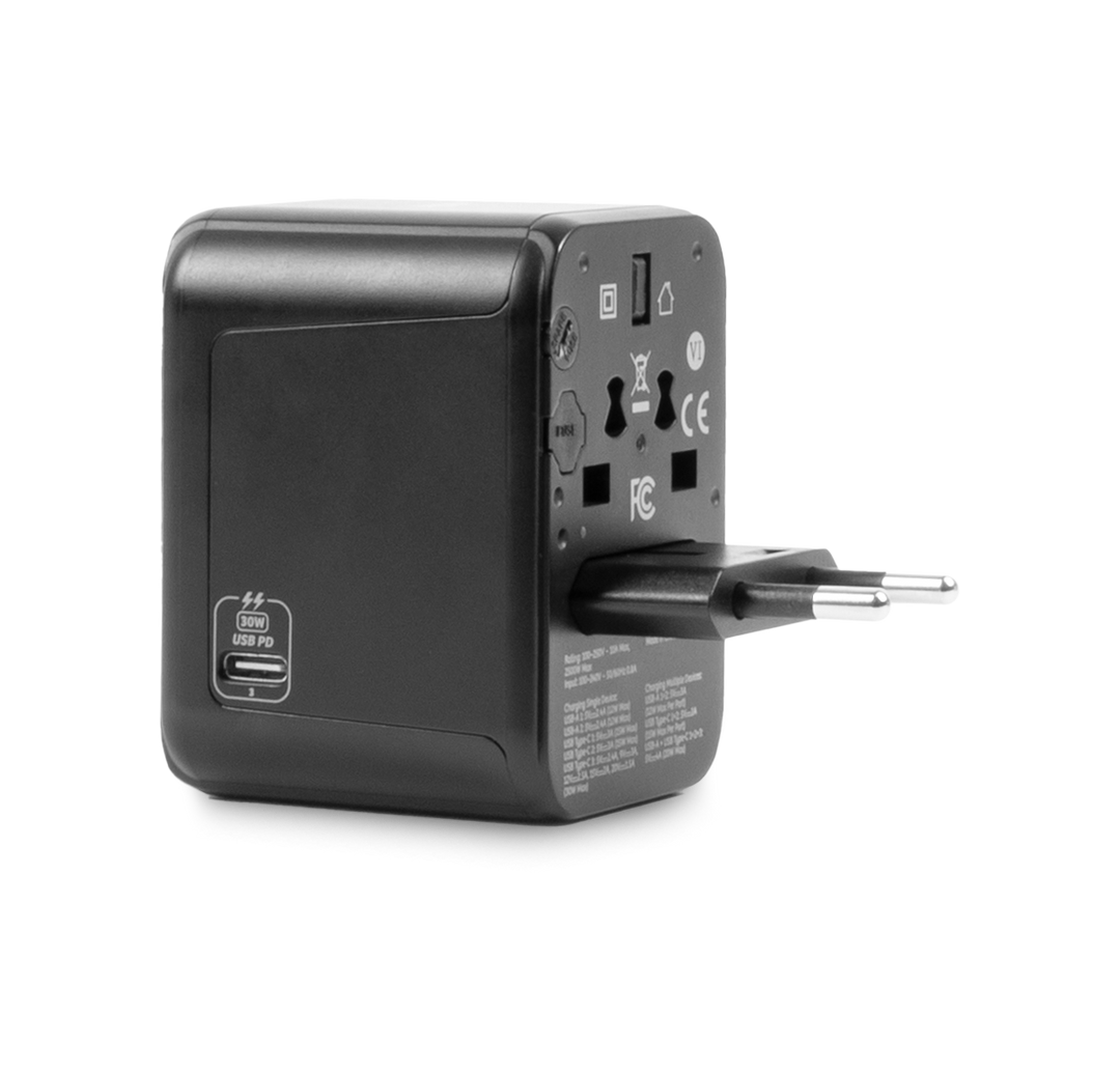 Adaptador de Viaje LOGiiX World Traveler XL 30W
