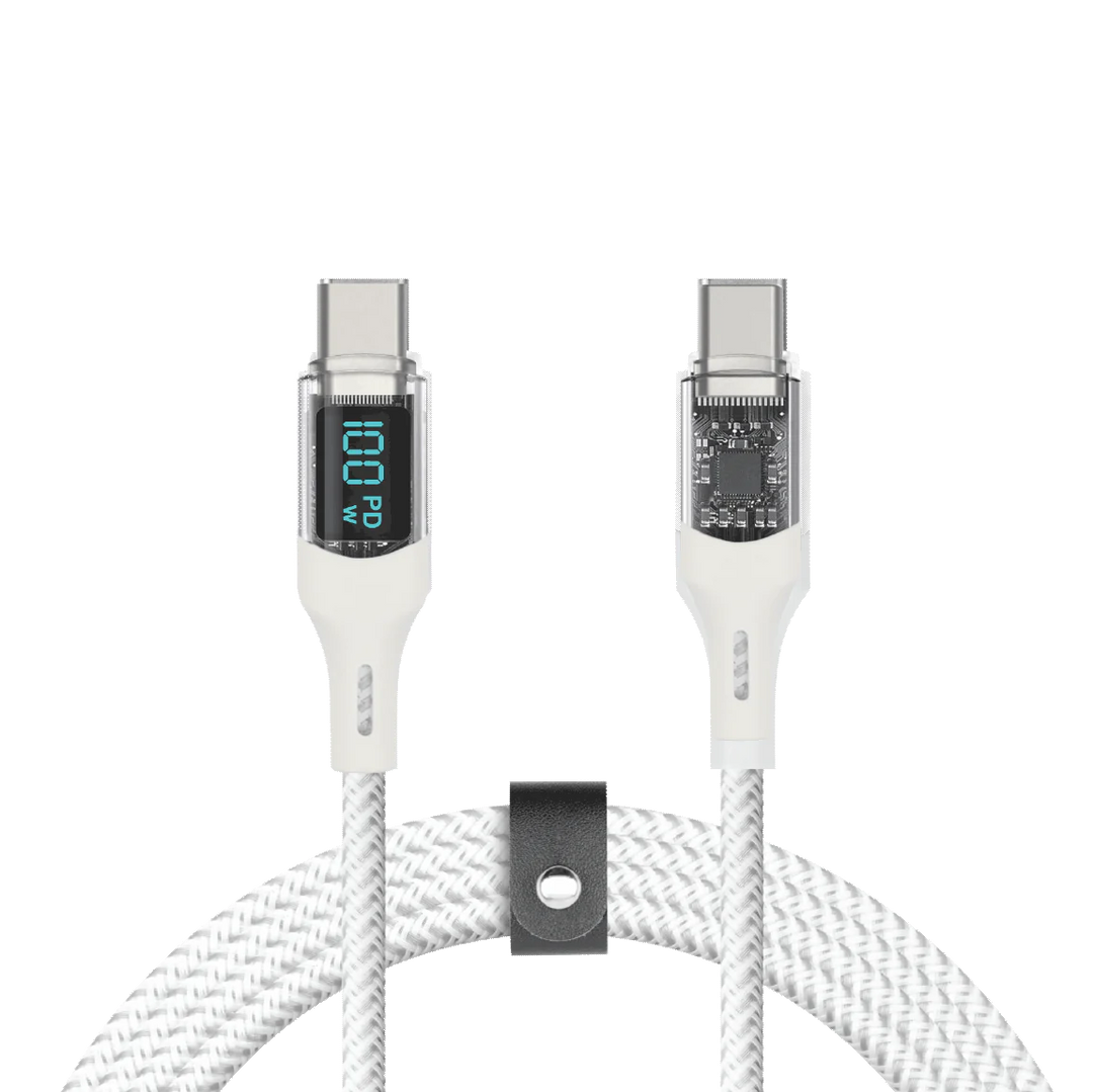 Piston Connect Crystal 1.5M 100W White USB-C to USB-C