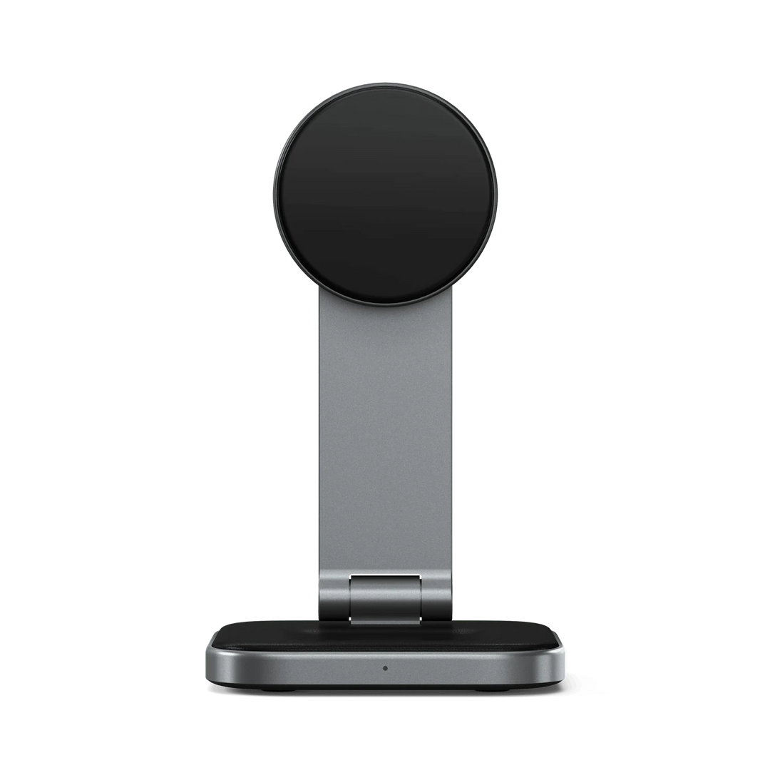 Soporte de Carga Inalámbrica Satechi Qi2 Plegable 2 en 1