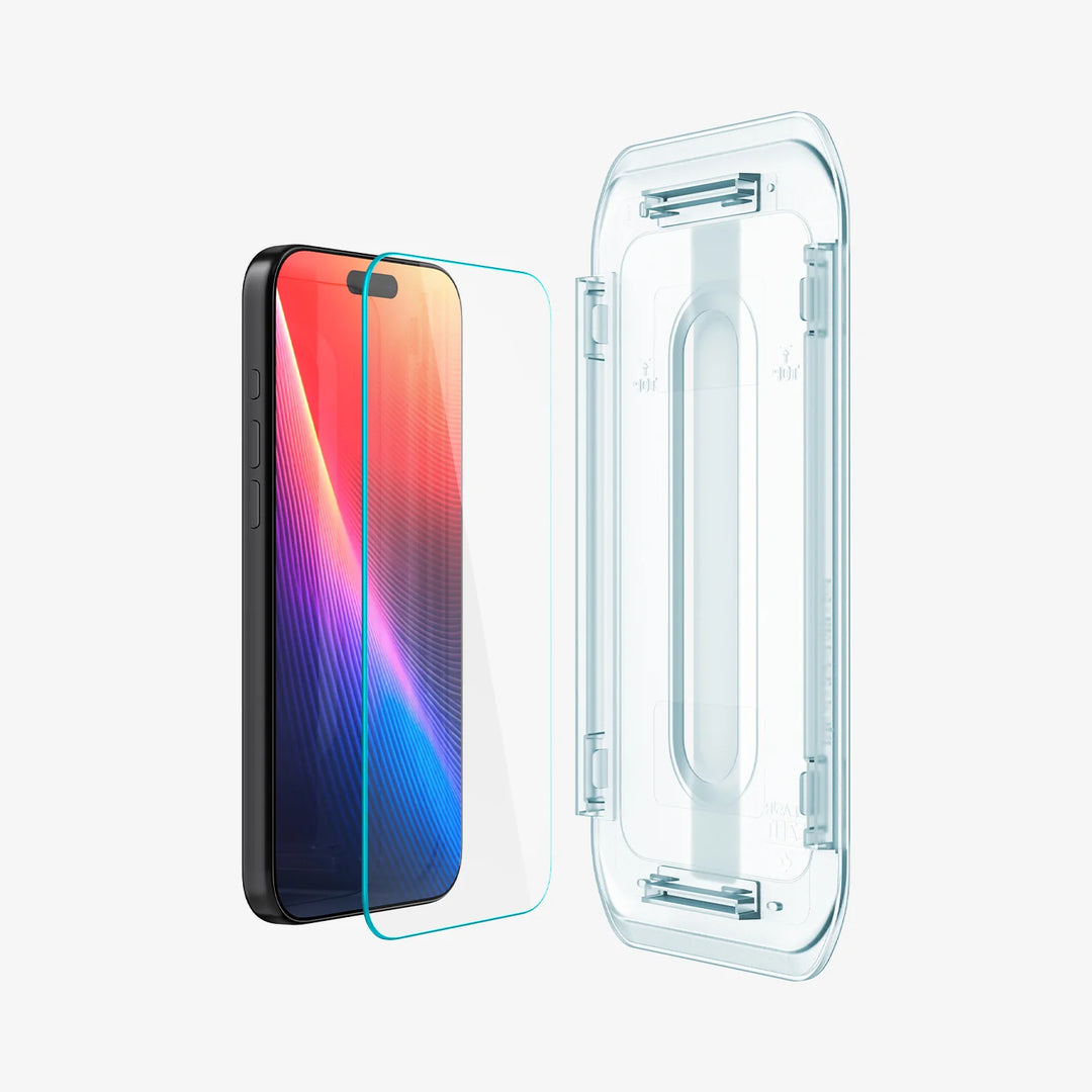 Protectores de Pantalla para iPhone 17 Pro Max y iPhone 17 Pro Max Spigen Glas.tR EZ Fit (2 pcs) Transparente