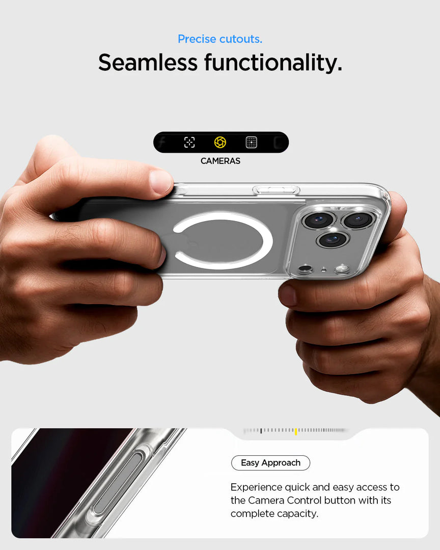 Carcasa Magnética para iPhone 17 Spigen Crystal Hybrid MagFit