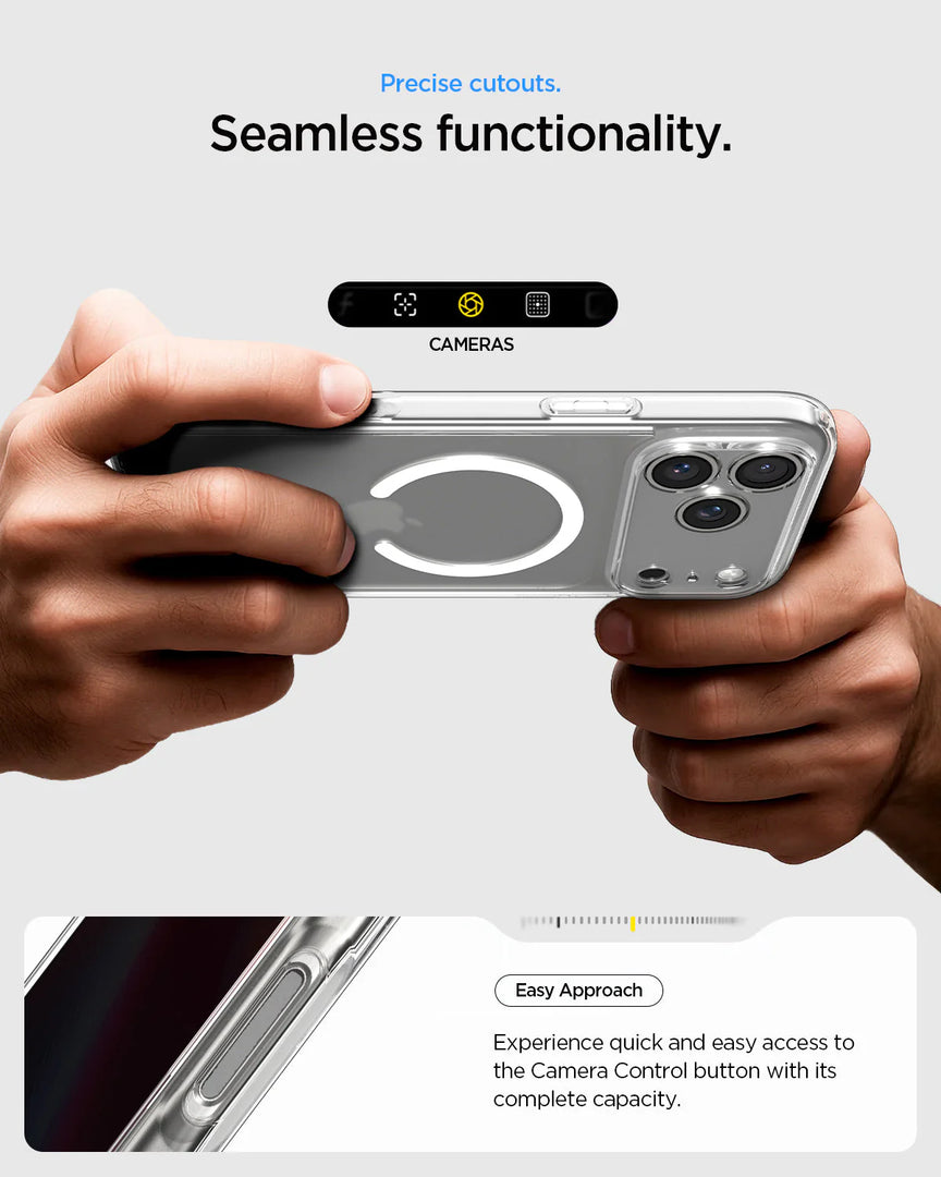 Carcasa Magnética para iPhone 17 Spigen Crystal Hybrid MagFit