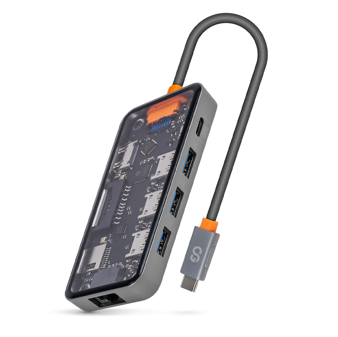 HUB Multipuerto de Cristal LOGiiX USB Type-C to HDMI