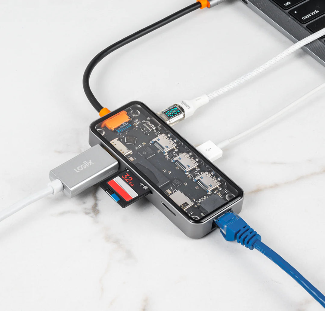 HUB Multipuerto de Cristal LOGiiX USB Type-C to HDMI